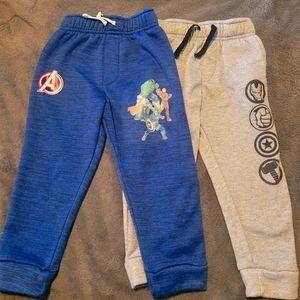 2 Pairs of Sz 4 Boy Avenger Sweatpants